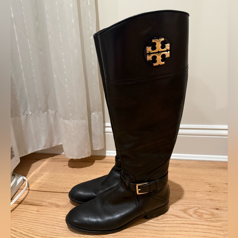 Tory Burch black leather boots
